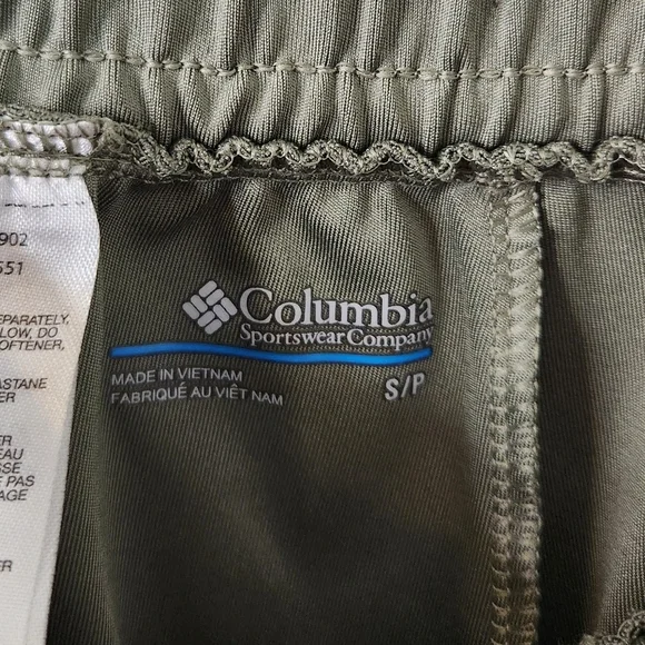 Columbia Green Pull On Pants Elastic Waistband Joggers Activewear Hiking Casual - Picture 8 of 12